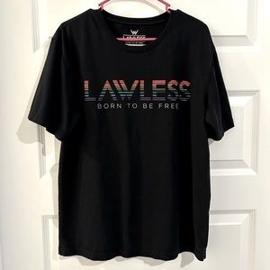 Lawless Born to Be Free T Shirt Black Size L